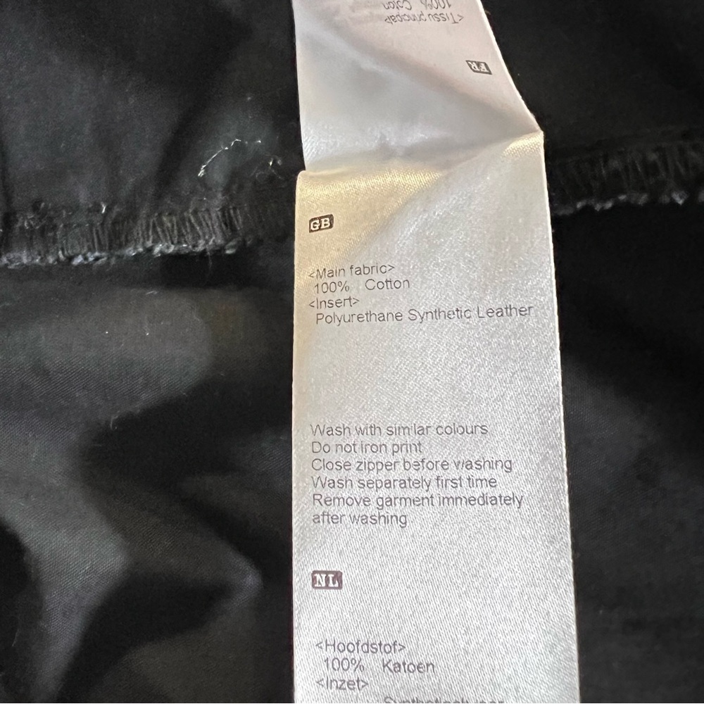 Onitsuka Tiger x Andrea Pompilio Men’s Black Oversized Hooded Jacket Size Medium - Picture 14 of 14